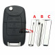  For Chevrolet 4 button Captiva Blank Key Replacement Flip Folding Remote Key Shell