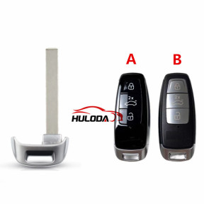 For Audi 3 button remote key shell case For Audi SQ7 Q7 TT A8L 2018