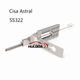 SS332 Cisa Astral Lishistyle 2-IN-1 Locksmith Tools for Civil Lock Hand Tool Lock 
