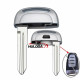For Hongqi Car Remote Key Blade for Hongqi H5 HONGQI H9 Car Emergency Mechanical Key Blade