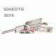 SS319 SCHUCO T35  Lishistyle 2-IN-1 Locksmith Tools   for Italy ISEO lock