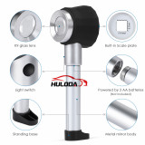 30X Handheld Metal Magnifiers Folding Magnifier Loupe Lens With LED Light Calibration Magnifying Glass For Jewelry Repair