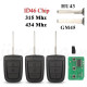 For Holden VE Commodore Omega Berlina Calais SS SV6 HSV GTS Pontiac G8 Aoto Fob Control Remote Car Key 315Mhz 434Mhz ID46