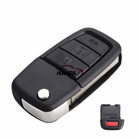 For VE HOLDEN Commodore PONTIAC G8 4 Buttons Remote Flip Key Shell Case Fob with 3 Button +1 Panic