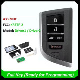 For Acura RDX MDX 2022-2024 P/N: 72147-TJB-A31, 72147-TYA-A11 (Driver 1, Driver 2)  DIYKEY KR5TP-2 Smart Remote Key 433MHz 4A