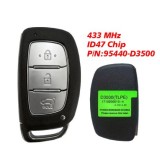 For 2019 Hyundai Tucson remote control smart card PN: 95440-D3500 434 frequency 47 chip