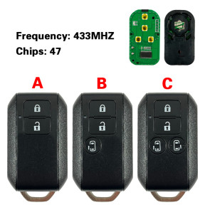 For Suzuki 2/3/4 key smart key 433MHZ CWTR53R0 PCF7953X FSK ID47