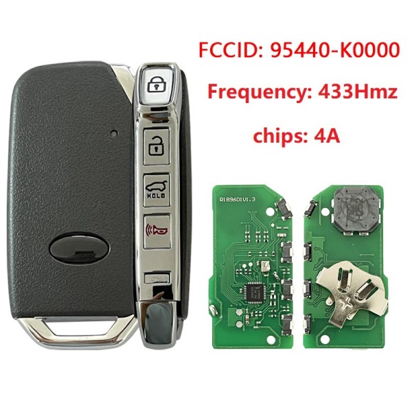 For 2019-2020 Kia 4-point car smart key 95440-K0000 433Mhz 4A