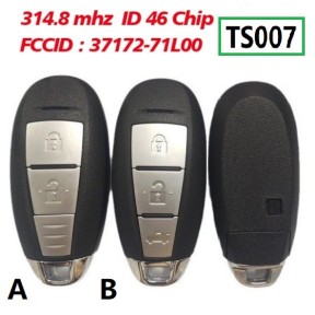 For Suzuki key 2/3 key smart key TS007 315MHz PCF7952 37172-71L00