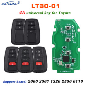 Lonsdor LT30-01 4A Universal Smart Key PCB for Toyota work with K518 K518ISE KH100+ Support Board 2000 2561 1320 2550 0110
