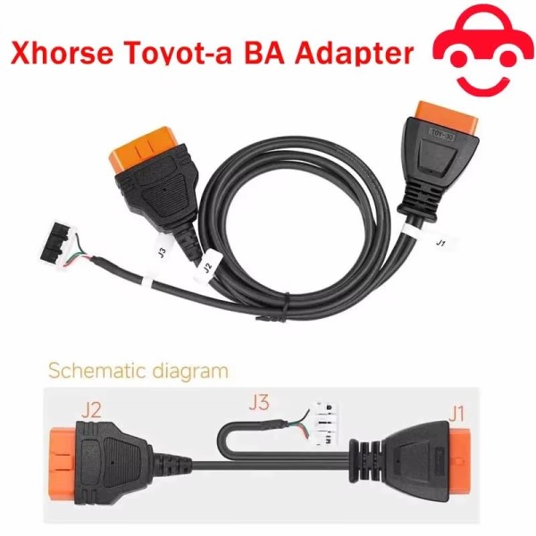 XHORSE KD8ABAGL VVDI for Toyota/Lexus 2022- BA All Keys Lost Adapter Work with Key Tool Plus/ Key Tool Max Pro/ FT Mini OBD Tool