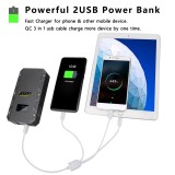 12V Car Jump Starter 18000mAh 1500A Starting Device Power Bank Car Battery Booster Charger For Petrol Diesel Car Starter