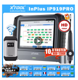 XTOOL InPlus IP919PRO BT Car Diagnostic Tool ECU Programming FCA CANFD DOIP Bi-directional ECU Coding Topology Map 42+ Services