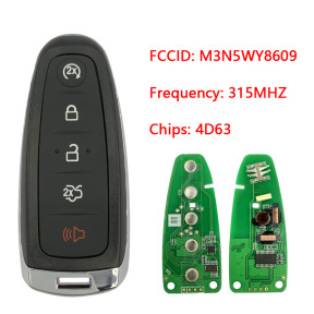 For Ford 4+1 key smart key (315MHz) 4D63 M3N5WY8609