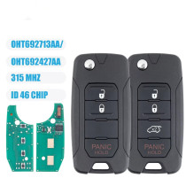 For Chrysler 200 300 Sebring PT Cruiser Libertycar key OHT692427AA 315MHz ID46 Chip 3/4B Modified Flip Remote Car Key Fob For Chrysler 200 300 Sebring PT Cruiser Libertycar key OHT692427AA 315MHz ID46 Chip 3/4B Modified Flip Remote Car Key Fob