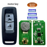 BB Motor key for 2022 year Honda PCX PCX160 Motorcycle Remote Key 2 Button 433.92MHz ID47 Chip K1Z white button KYDZ