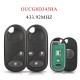 For Honda Civic CRV Jazz Accord 2002-2006 FRV 2004-2006 2/3 Buttons 433.92MHZ OUCG8D345HA Remote Control Car Key