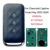 Original For Chevrolet Captiva 2023 2024 Smart Remote Key 3 Button 434MHz 47 HITAG3 Chip
