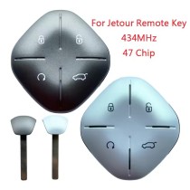 Original For Jetour Car Key Remote Control 4 Button 434MHz 47 Chip With Uncut Blade Original For Jetour Car Key Remote Control 4 Button 434MHz 47 Chip With Uncut Blade