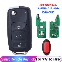 For VW Touareg 3+1 Phaeton KR55WK45022 2003 2004 2005 2006 2007 2008 2009 2010 315/433MHz ID46 Smart Car Key Remote Fob For VW Touareg 3+1 Phaeton KR55WK45022 2003 2004 2005 2006 2007 2008 2009 2010 315/433MHz ID46 Smart Car Key Remote Fob