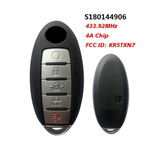 For Nissan 5-key smart key S180144906 KR5TXN7 433MHz 4Achip NCF29A1M