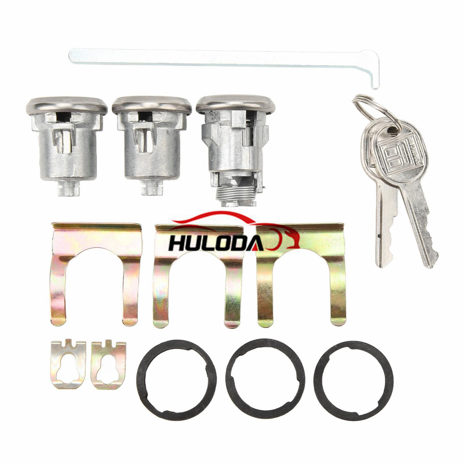 D&R Classic Automotive 14-Piece Lockset For 1968-1973 Chevelle Malibu – Doors + Trunk, With GM Logo Key