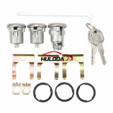 OE:654394765282 Car Door Trunk Key Kit Door Lock Cylinder Set Accessories Parts With 2 Keys  For Chevelle Malibu Monte Carlo Camaro