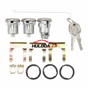 OE:654394765282 Car Door Trunk Key Kit Door Lock Cylinder Set Accessories Parts With 2 Keys  For Chevelle Malibu Monte Carlo Camaro
