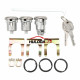 OE:654394765282 Car Door Trunk Key Kit Door Lock Cylinder Set Accessories Parts With 2 Keys  For Chevelle Malibu Monte Carlo Camaro