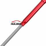 62cm Magnetic Pick Up Tool Led Light Magnet 4 Claw Flexible Telescopic Grabber Red colour