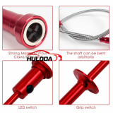62cm Magnetic Pick Up Tool Led Light Magnet 4 Claw Flexible Telescopic Grabber Red colour