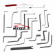 HUK 19pcs Tension Wrench Locksmith Replacement Turning Tool / Double Head Tension Wrench Combination Llocksmith Tool