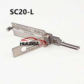 Original Lishi SC20-L 2 in 1 locksmiths tool，used for Civil lock