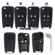 For Chevrolet  2/3/4/5 button key blank repalce with HU100 blade For Chevrolet Aveo Cruze for Opel for buick (no emblem）