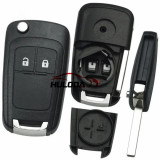 For Opel 2/3/4/5 button key blank repalce with HU100 blade For Chevrolet Aveo Cruze for Opel for buick (with round emblem）