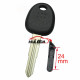 For Hyundai transponer Key blank with HYN6    blade can put TPX long chip and Ceramic chip