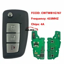 For 2014 Nissan 2+1 key smart card PCF7961M 4A CWTWB1G767 434MHz