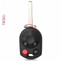 For ford imported Edge Tiggo 3+1 button straight plate remote control to replace the key housing Raptor 4-button key shell 