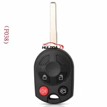 For ford imported Edge Tiggo 3+1 button straight plate remote control to replace the key housing Raptor 4-button key shell 