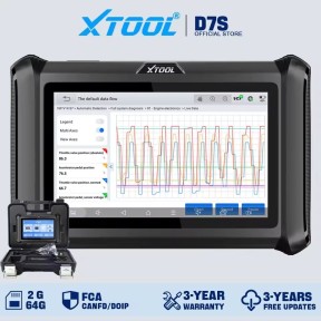 XTOOL D7S All Systems Car Diagnostic Tools Bidirectional Scanner ECU Coding 36+ Resets Automotive Scanner Built-in CANFD DOIP