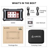 ANCEL DS100 OBD2 Car Diagnostic Tools 4 System Code Reader ABS EPB BMS ETS Gear Oil SAS Reset OBD 2 Automotive Scanner