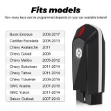 Car FOB Key Programmer Faslink X Remote Transponder Keys For Buick GMC Chevrolet Fob Programming Tool