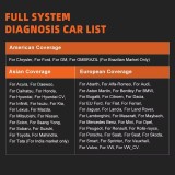 Foxwell GT60 OBD2 Automotive Scanner Full System Active Test A/F Oil SRS DPF monitor EPB 24 Reset Service Car Diagnostic Tool
