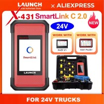 [include 2 year 24v truck software]LAUNCH X431 SmartLink C2.0 Heavy-Duty Diagnostic Module/Machinery/Commercial Vehicle for X431