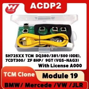 Yanhua ACDP Module 19 for 725XX TCM clone DQ380 DQ381 DQ500 0DE ZF 8HP 7DCT300 9GT VGS-NAG3 DQ500 0BH transmission read write