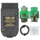 HEX V2 VAG Multilingual VCDS 24.7 ATMEGA162 FT232 5054 Automotive Inspection Device