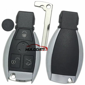 For Benz 3 button remote key blank with emergency key blade