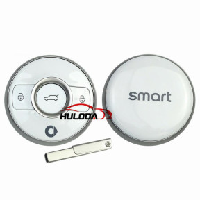 NEW style For Benz SMART 3 button remote key case shell  White color 