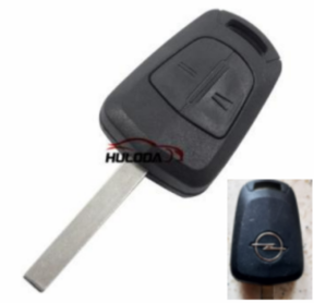 For opel 2 button remote key shell with logo