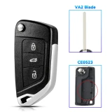 Modified Flip Remote Car Key Shell For Peugeot 206 207 208 2008 307 308 3008 407 508 5008 Citroen C 2 C3 C4 Picasso C5 C6